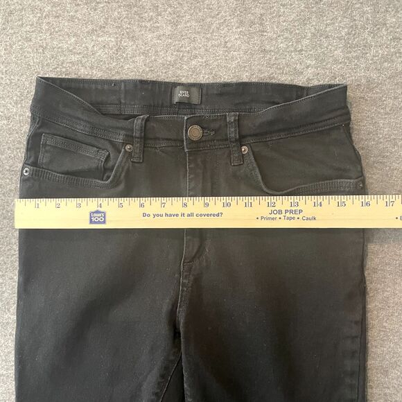 RIVER ISLAND Men's Mid-Rise Slim Tapered JIMMY Black Denim Jeans Size 30/32 x26 - Picture 14 of 16